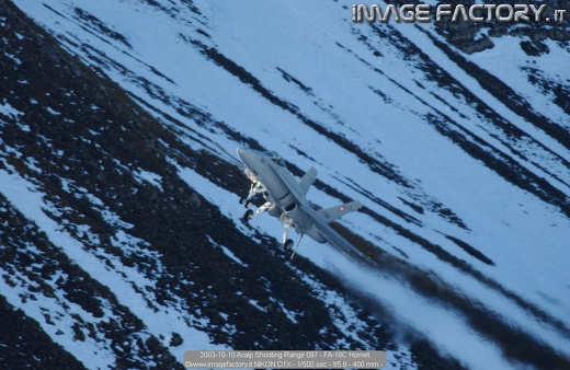 2003-10-10 Axalp Shooting Range 097 - FA-18C Hornet